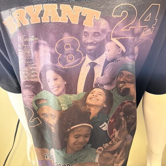 Nyrva Kobe Bryant Gianna Loving Memory T shirt streetwear Size XLarge - Picture 5 of 8
